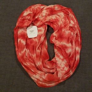 Red tie dye infinity scarf COST PLUS